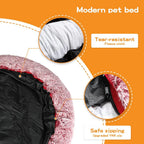 Premium Calming Pet Bed with Removable Cover