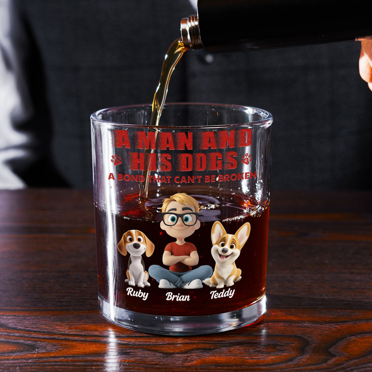 Best Parent To Me - Personalized Whiskey Glass
