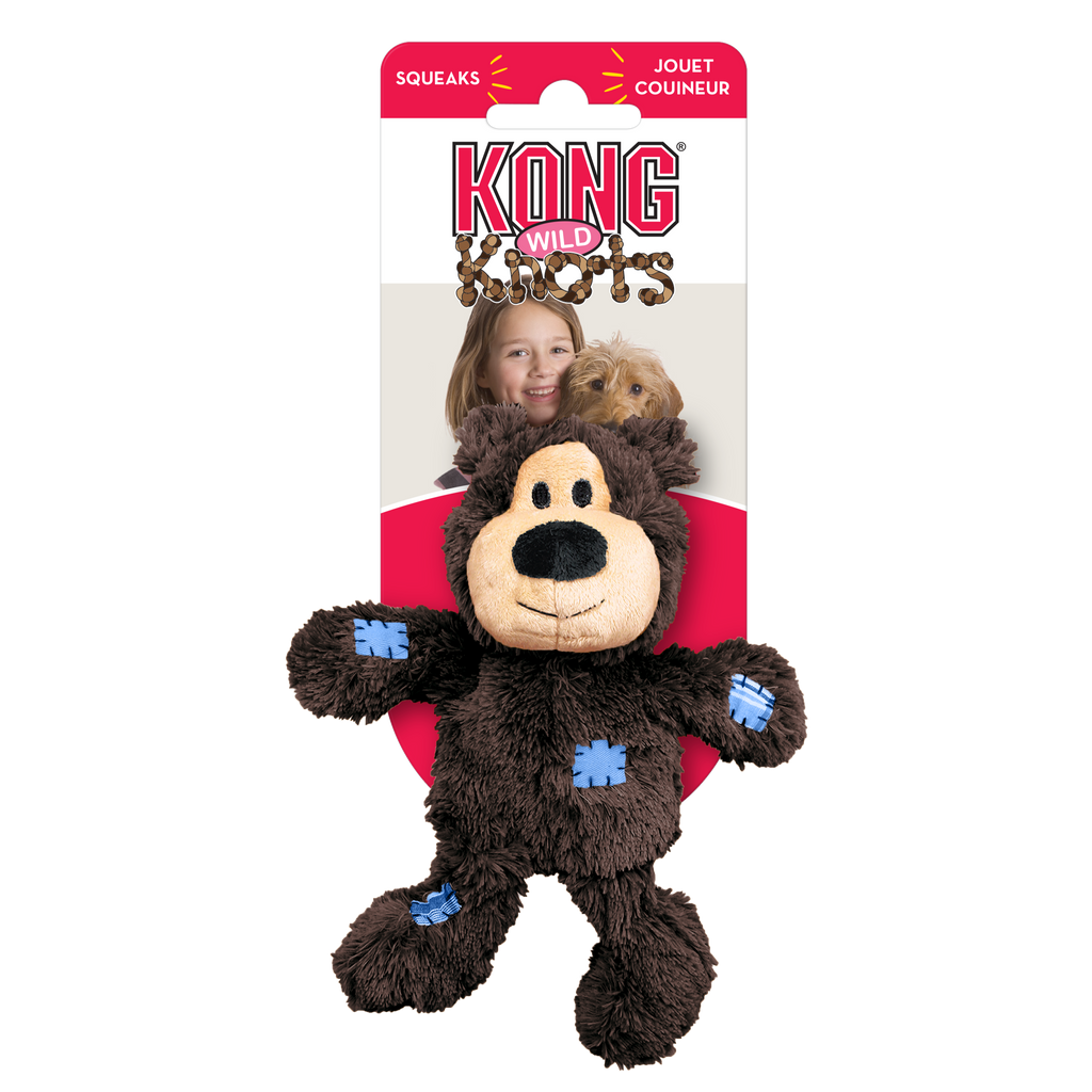 KONG Dog Toys Wild Knots Bear Assorted