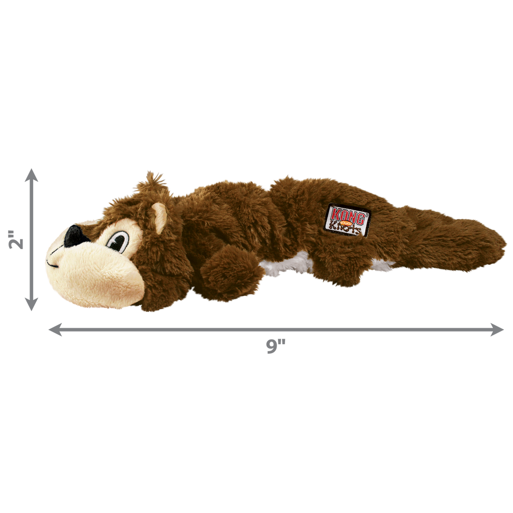 KONG Dog Toys Scrunch Knots Squirrel