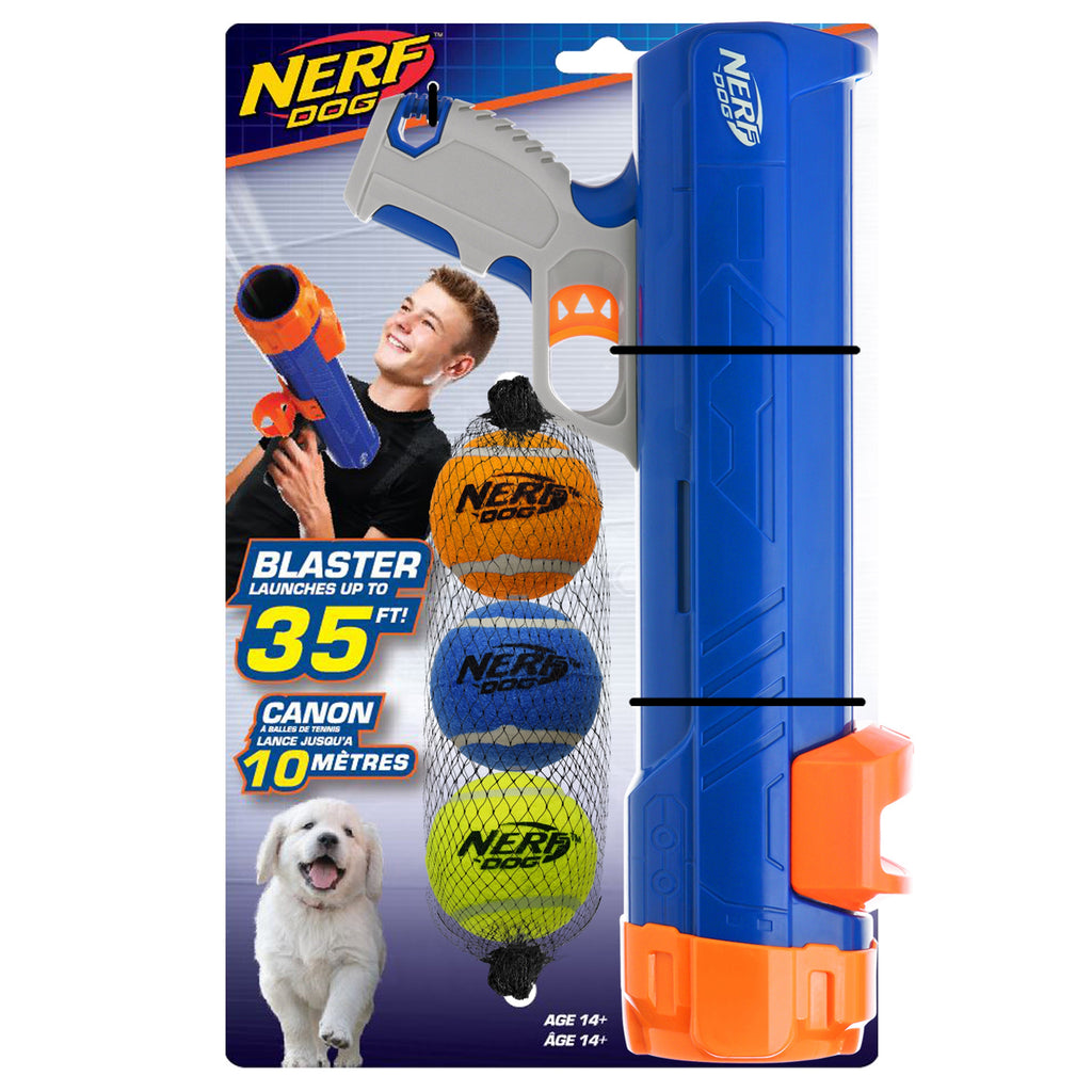 Nerf Dog Toy - Tennis Ball Blaster Set 30cm