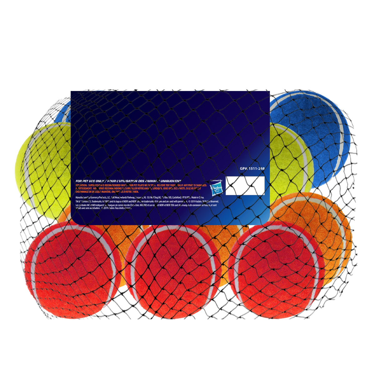 Nerf Dog Toy - Squeak Tennis Balls 6.25cm 12-Pack
