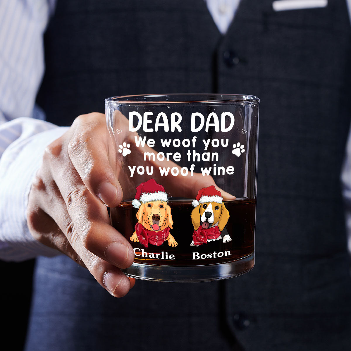 I Woof You - Personalized Whiskey Glass