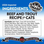 Northwest Naturals - Freeze Dried Diets For Cats - Beef & Trout Recipe
