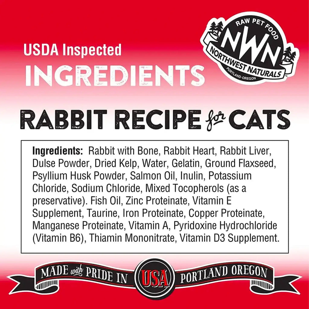 Northwest Naturals Freeze Dried Diets for Cats - Rabbit Recipe