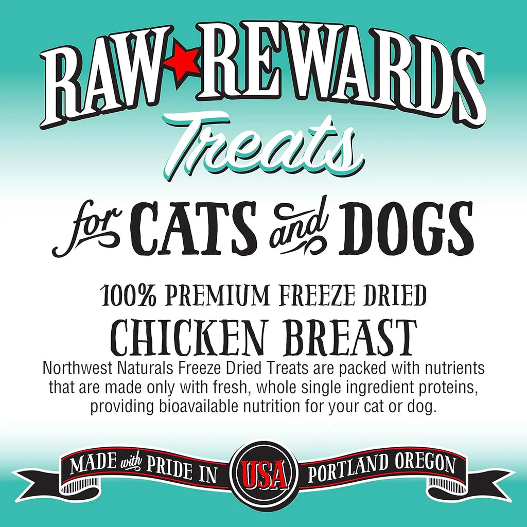 Northwest Naturals Raw Rewards Freeze Dried Treats for Dogs and Cats - Chicken Breast 85g