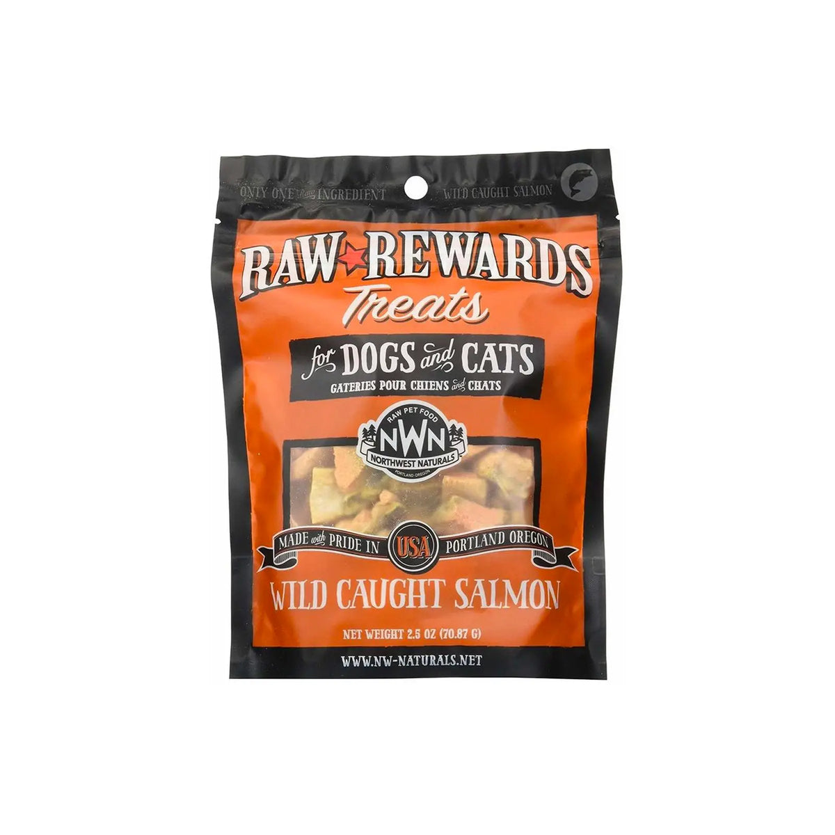 Northwest Naturals Raw Rewards Freeze Dried Treats for Dogs and Cats - Salmon 70g