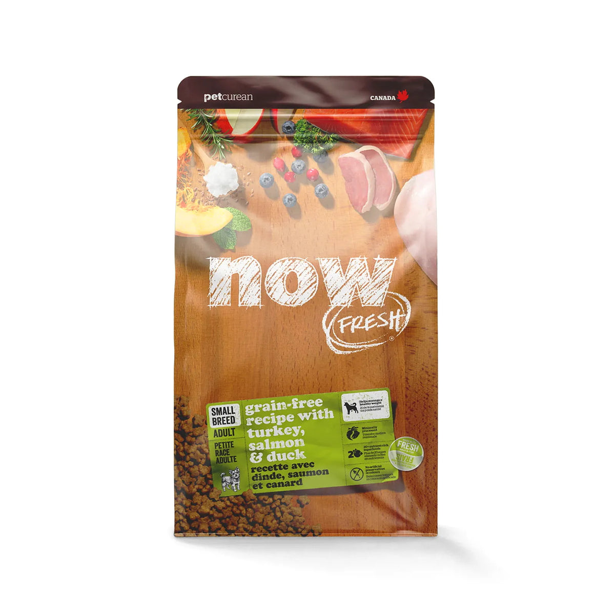 Now Fresh - Grain Free Adult Small Breed Dog Food - Turkey, Salmon & Duck