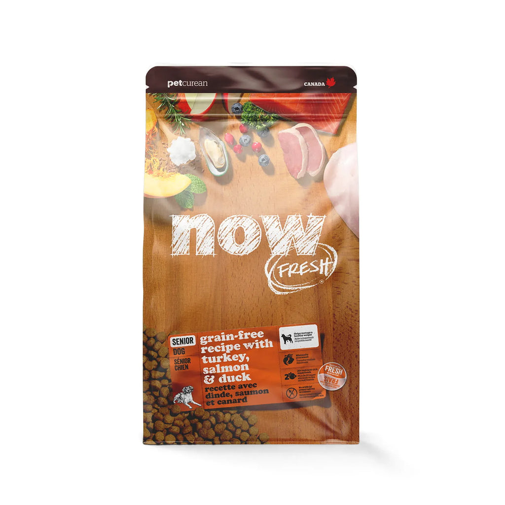 Now Fresh - Grain Free Senior Dog Food - Turkey, Salmon & Duck