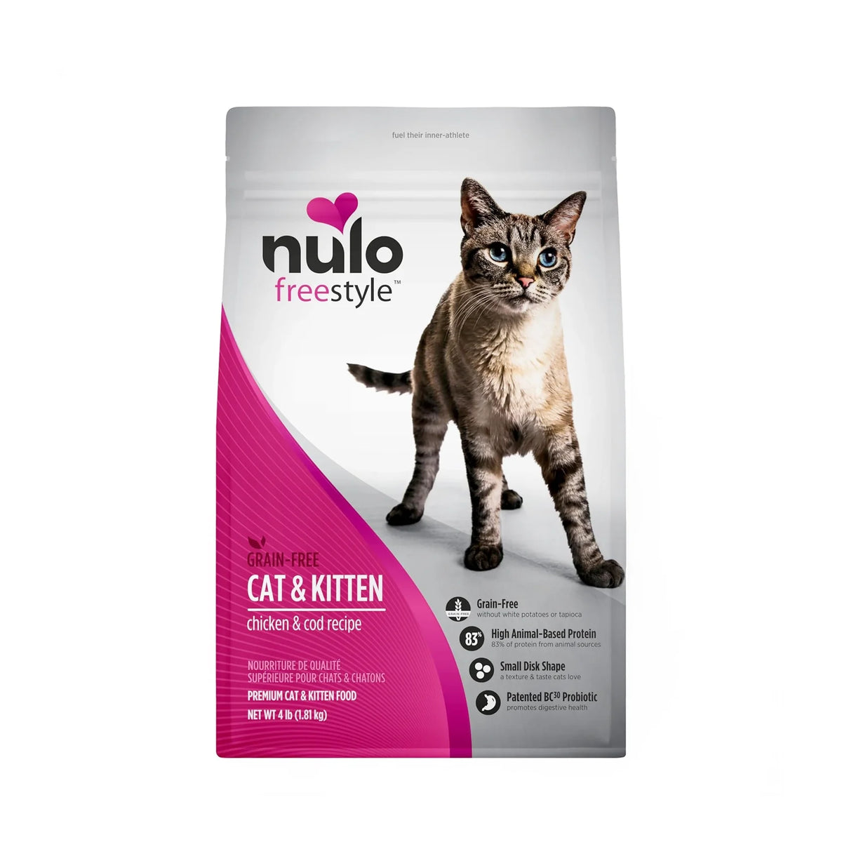 Nulo FreeStyle Grain Free Cat Food - Chicken & Cod Recipe for Kittens & Adults