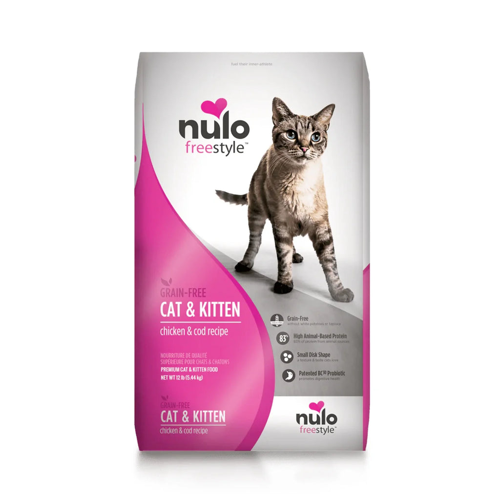 Nulo FreeStyle Grain Free Cat Food - Chicken & Cod Recipe for Kittens & Adults