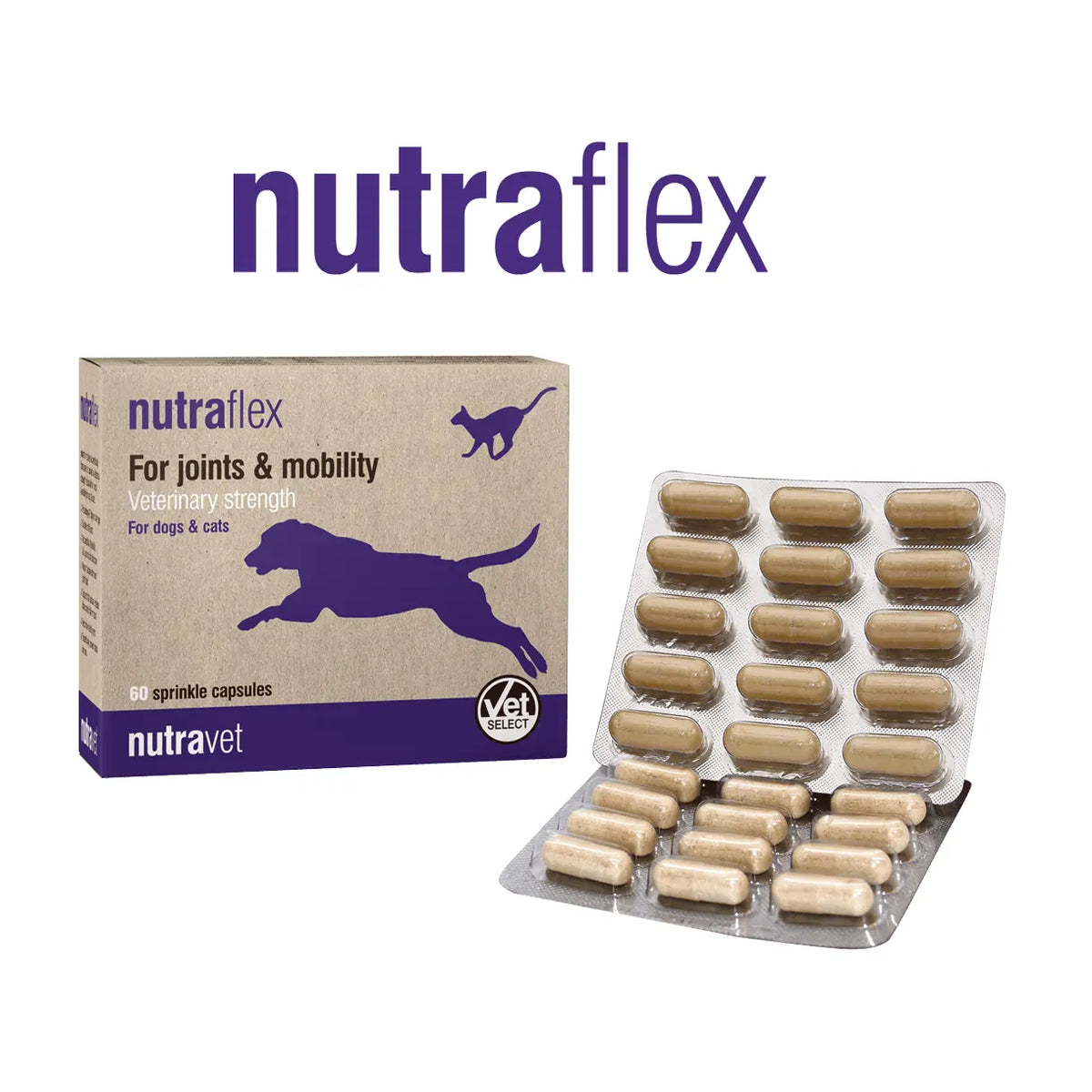 Nutravet - Nutraflex (Joint Supplement for Dogs & Cats) 60 caps