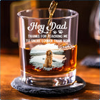You Taught Me This Photo - Personalized Whiskey Glass