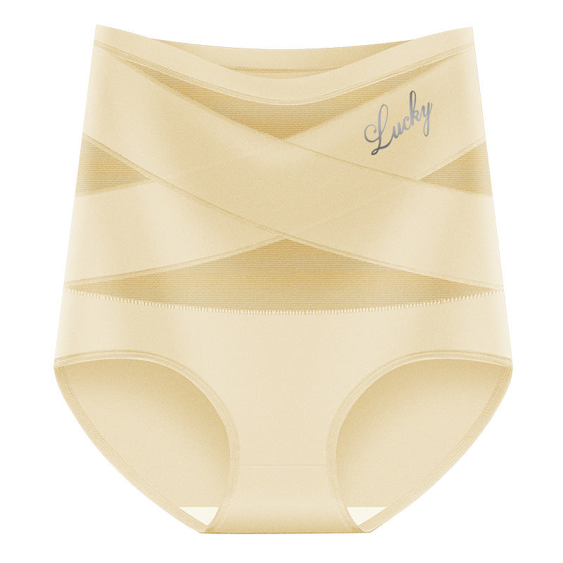 💖Limited Sale 50% OFF💖Plus-Size High-Waist Cross Tummy Control Panties