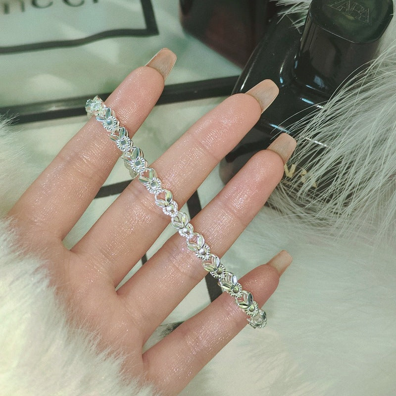 💥Buy 3 Get 1 Free✨Elegant Sparkling Lucky Clover Bracelet🍀