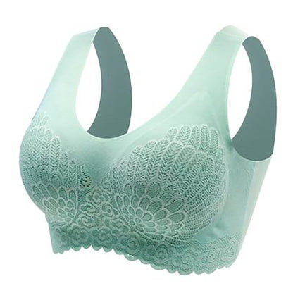 🌷💥Buy 1 Get 1 Free🔥Latex 4.0 Graceful Anti-saggy Breathable Lace Plus-size Bra