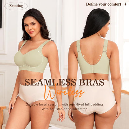⏳LAST DAY SALE 70%⚡💖Comfortable Wireless Full Coverage Jelly Smoothing Bra👍No more sagging breasts
