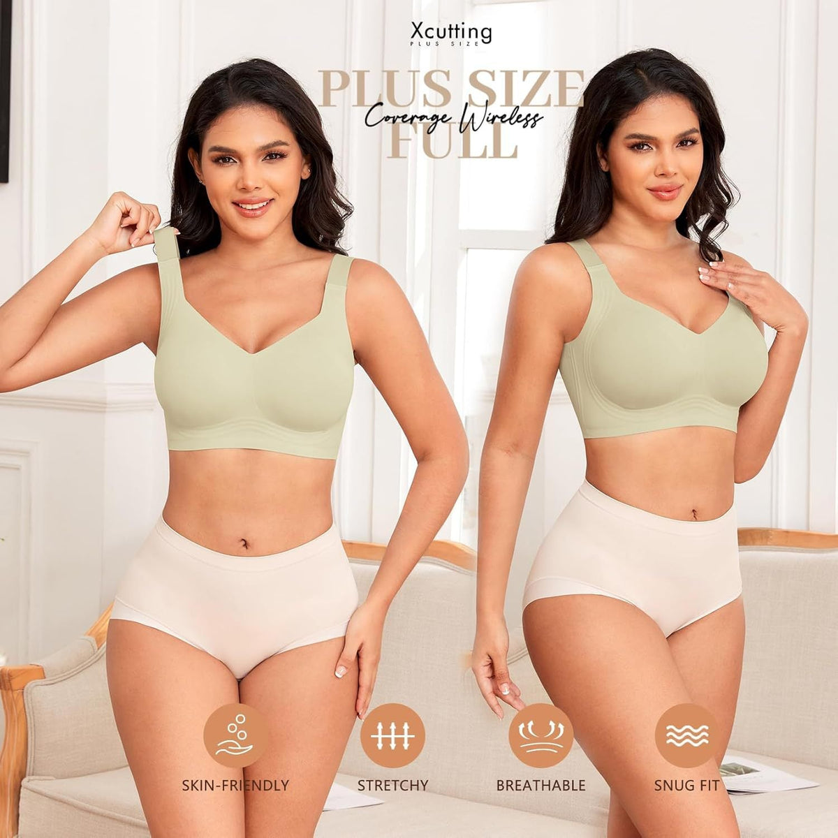 ⏳LAST DAY SALE 50%⚡💖Comfortable Wireless Full Coverage Jelly Smoothing Bra👍No more sagging breasts