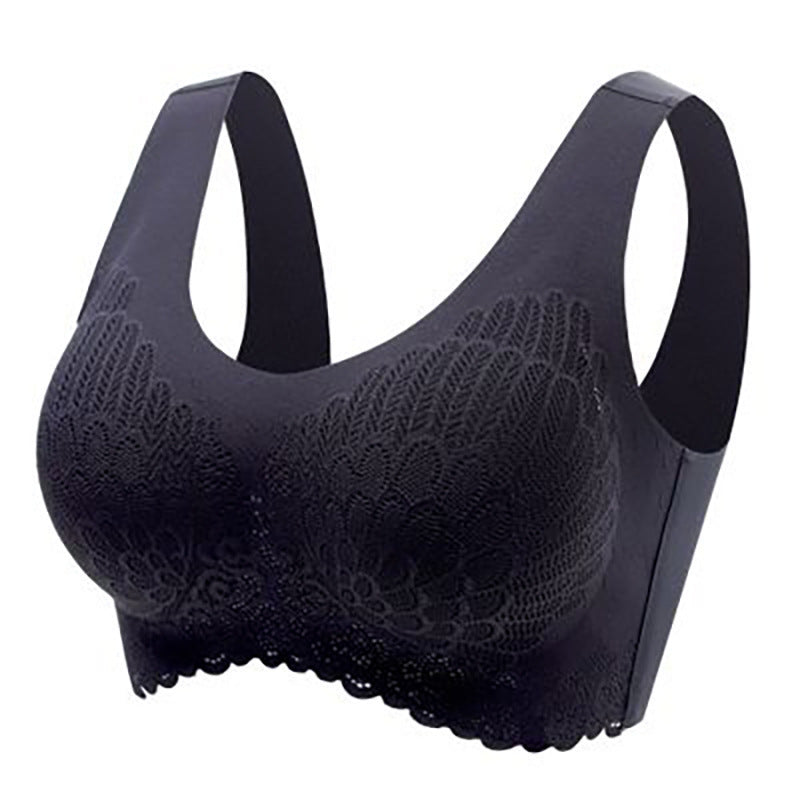 🌷💥Buy 1 Get 1 Free🔥Latex 4.0 Graceful Anti-saggy Breathable Lace Plus-size Bra
