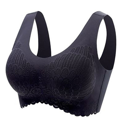 🌷💥Buy 1 Get 1 Free🔥Latex 4.0 Graceful Anti-saggy Breathable Lace Plus-size Bra