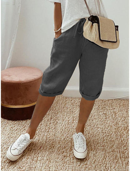⏳Time-Limited Special Price: ￡11.99!!⏰Women's Casual Cotton Linen Capris