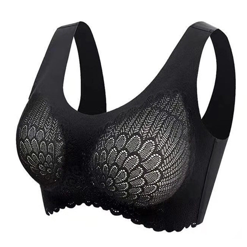 🌷💥Buy 1 Get 1 Free🔥Latex 4.0 Graceful Anti-saggy Breathable Lace Plus-size Bra