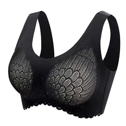 🌷💥Buy 1 Get 1 Free🔥Latex 4.0 Graceful Anti-saggy Breathable Lace Plus-size Bra