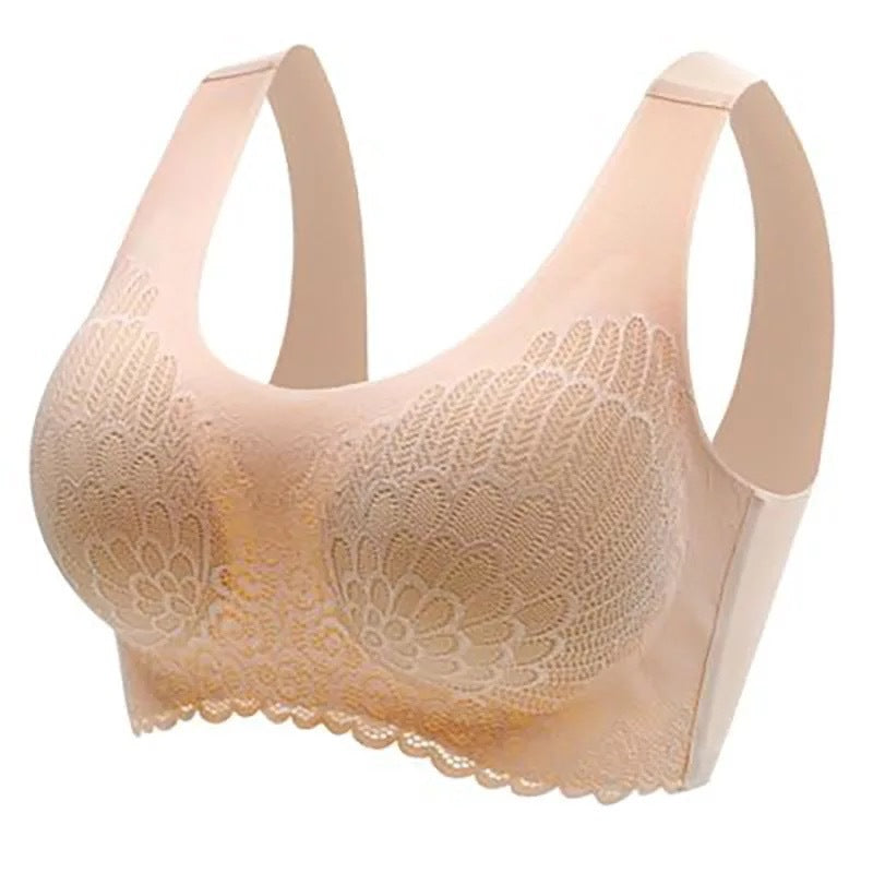 🌷💥Buy 1 Get 1 Free🔥Latex 4.0 Graceful Anti-saggy Breathable Lace Plus-size Bra