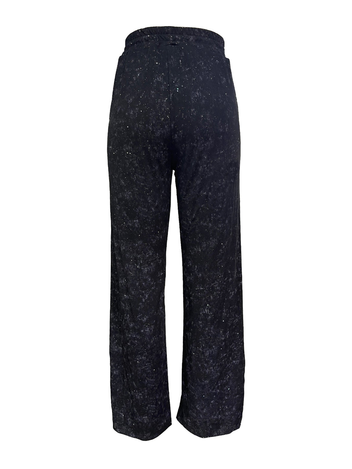 💖LAST DAY SALE 50% OFF💃Women's Sequin Sparkle Wide Leg Pants with Elastic Waistband