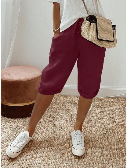 ⏳Time-Limited Special Price: ￡11.99!!⏰Women's Casual Cotton Linen Capris