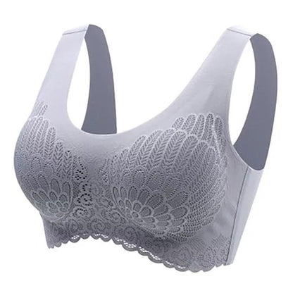 🌷💥Buy 1 Get 1 Free🔥Latex 4.0 Graceful Anti-saggy Breathable Lace Plus-size Bra