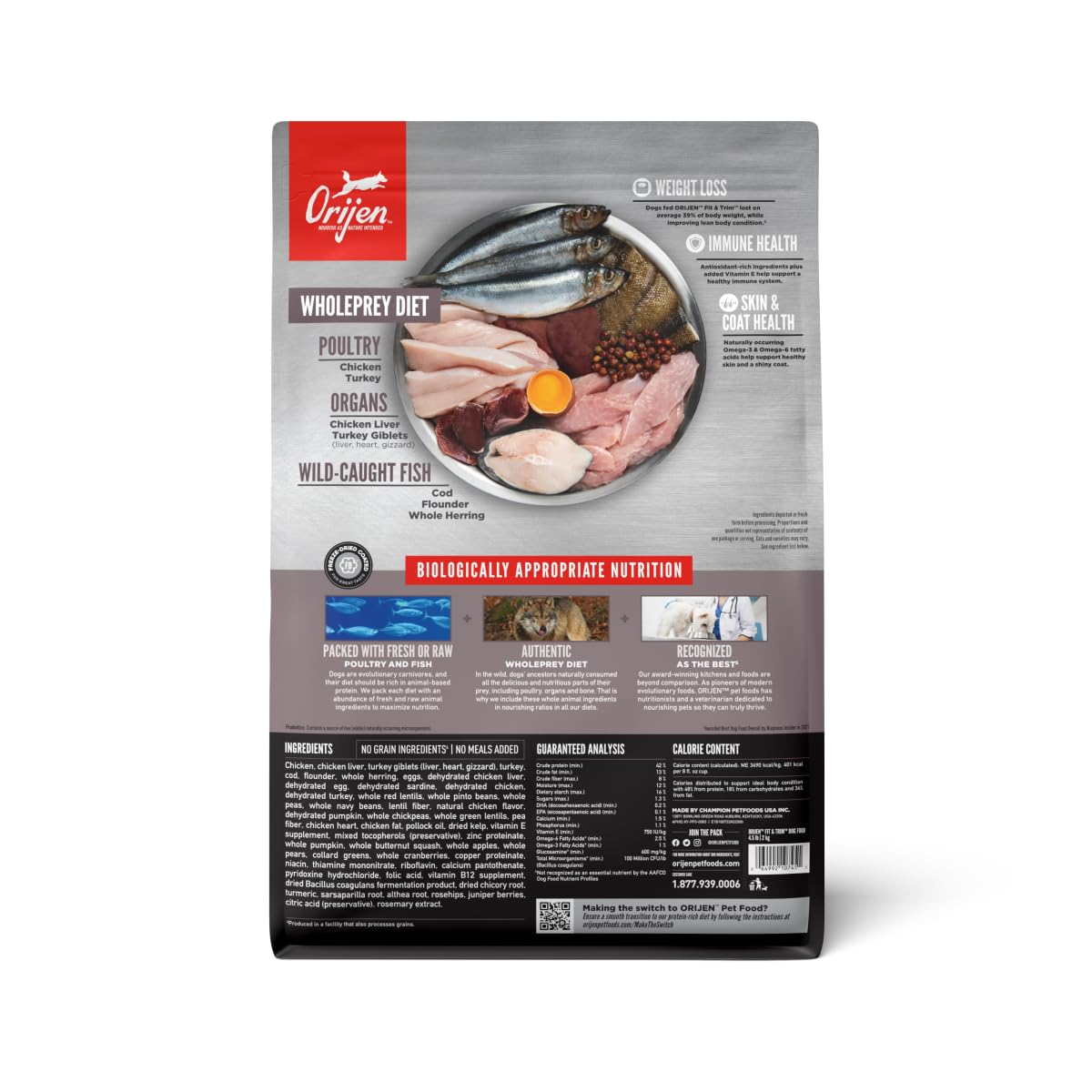 ORIJEN Fit & Trim Biologically Appropriate Dry Dog Food