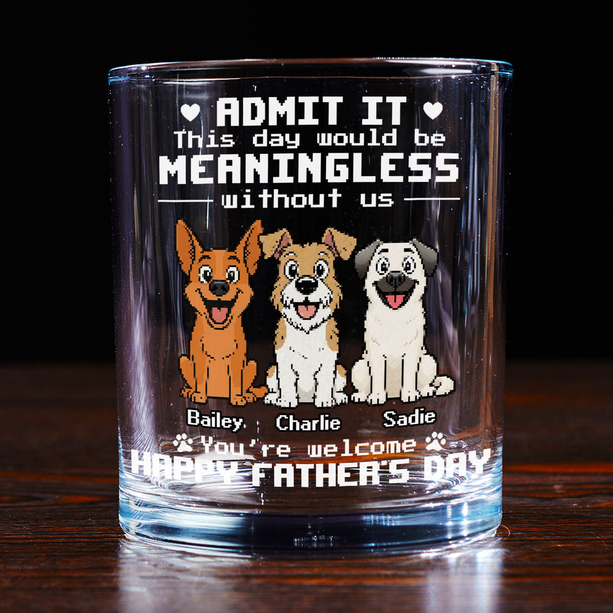Thanks For Having Me - Personalized Whiskey Glass
