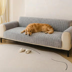 One-Piece Soft Pet-Friendly Short Plush Sofa Protection Non-Slip Couch Cover
