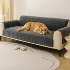 One-Piece Soft Pet-Friendly Short Plush Sofa Protection Non-Slip Couch Cover
