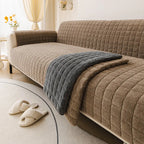 One-Piece Soft Pet-Friendly Short Plush Sofa Protection Non-Slip Couch Cover