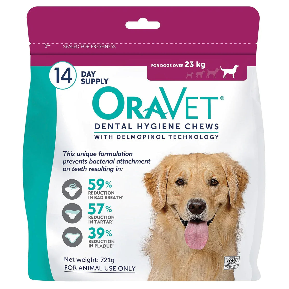 OraVet Dental Hygiene Chews for Large Dogs 23kg and over