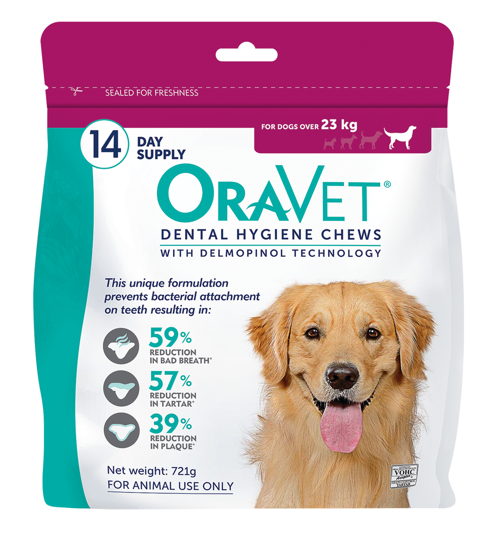 OraVet Dental Hygiene Chews for Large Dogs 23kg and over
