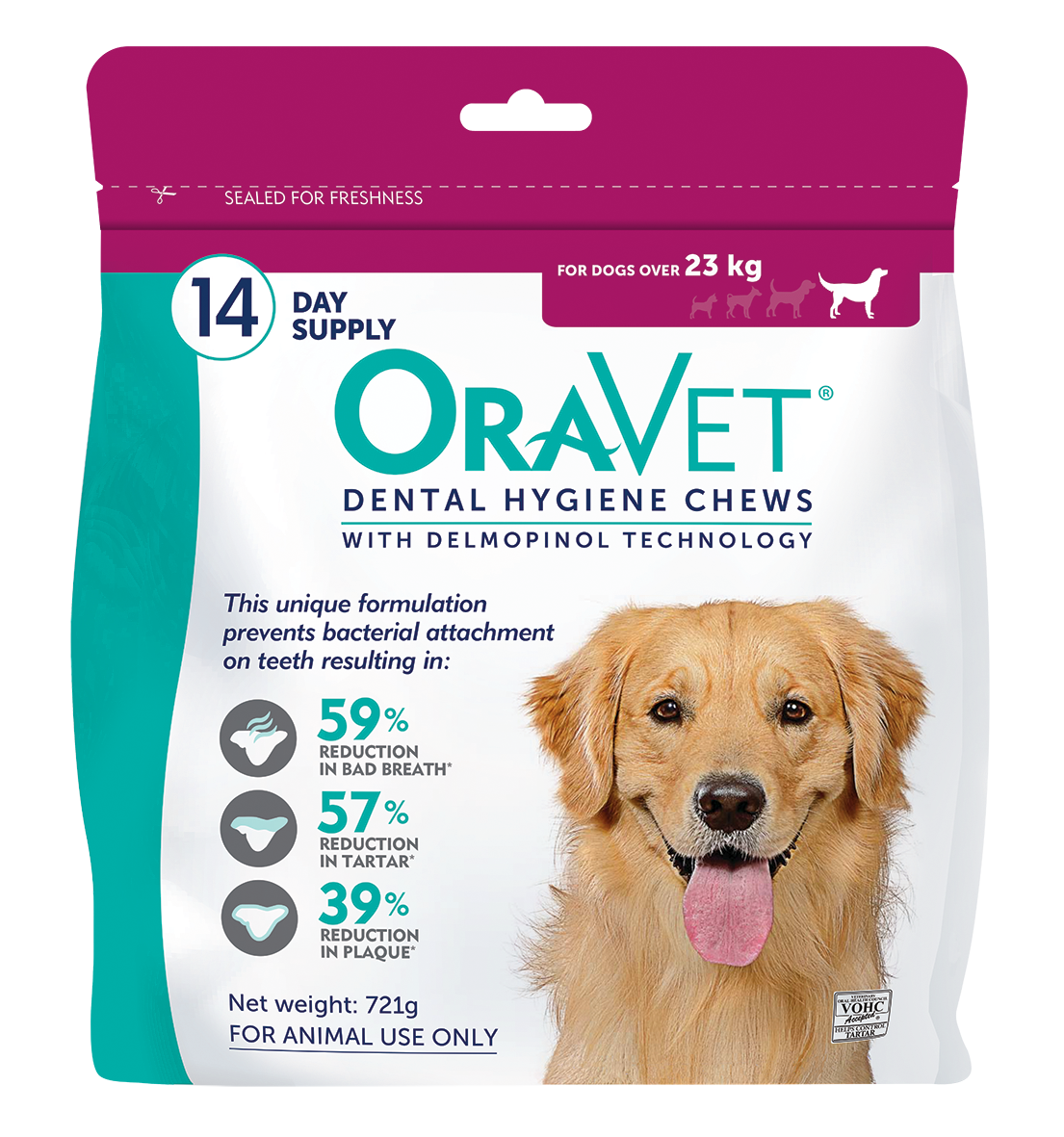 OraVet Dental Hygiene Chews for Large Dogs 23kg and over