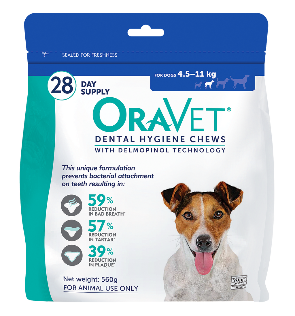 OraVet Dental Hygiene Chews for Small Dogs 4.5 - 11kg