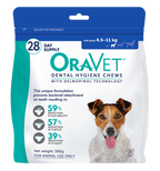 OraVet Dental Hygiene Chews for Small Dogs 4.5 - 11kg