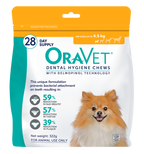 OraVet Dental Hygiene Chews for Extra Small Dogs up to 4.5kg
