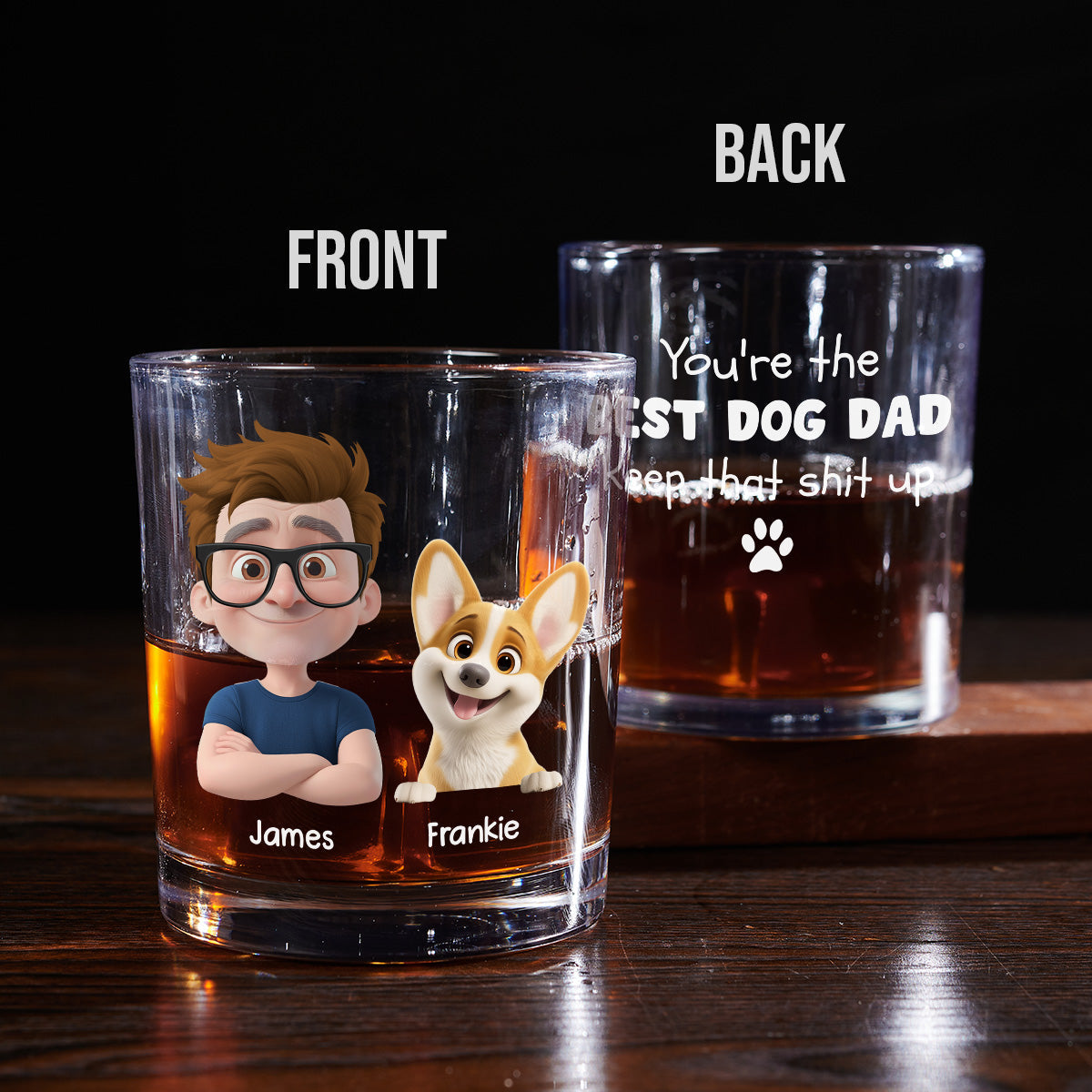 Keep That Shit Up - Personalized Whiskey Glass