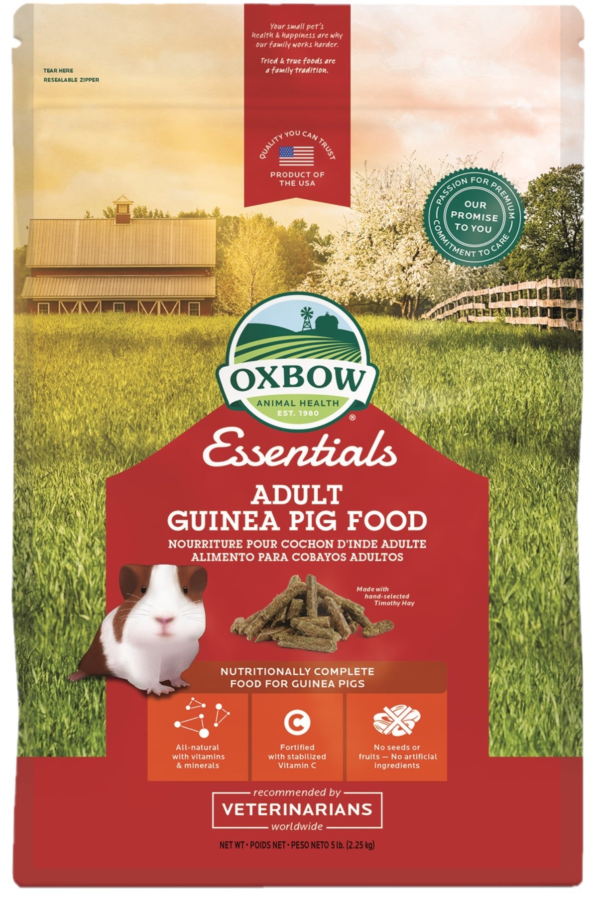 Oxbow Adult Guinea Pig Food 2.25kg