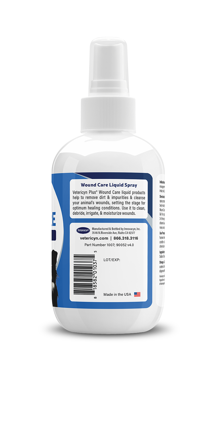 Vetericyn Plus Antimicrobial Dog & Cat Wound Care Spray, 3-ounce