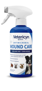 Vetericyn Plus Antimicrobial All Animal Wound Care Spray, 16-ounce