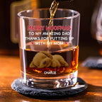 Thank You Dad - Personalized Whiskey Glass