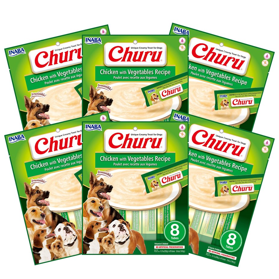Inaba Dog Treat Churu Chicken with Vegetables