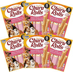 Inaba Dog Treat Churu Rolls Chicken Wraps with Salmon