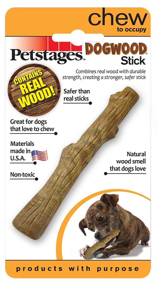 Petstages Dogwood Wood Alternative Dog Chew Toy Original Stick